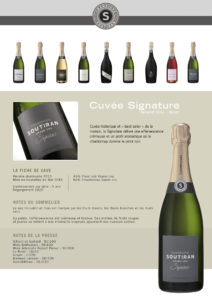 Fiche descriptive de la cuvée Signature de la maison Soutiran